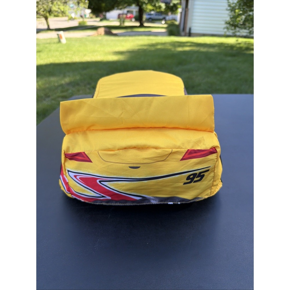 Disney Pixar CARS Dinoco 51 Yellow Cruz Ramirez 14" Reversible Plush Flipazoo - Picture 14 of 16